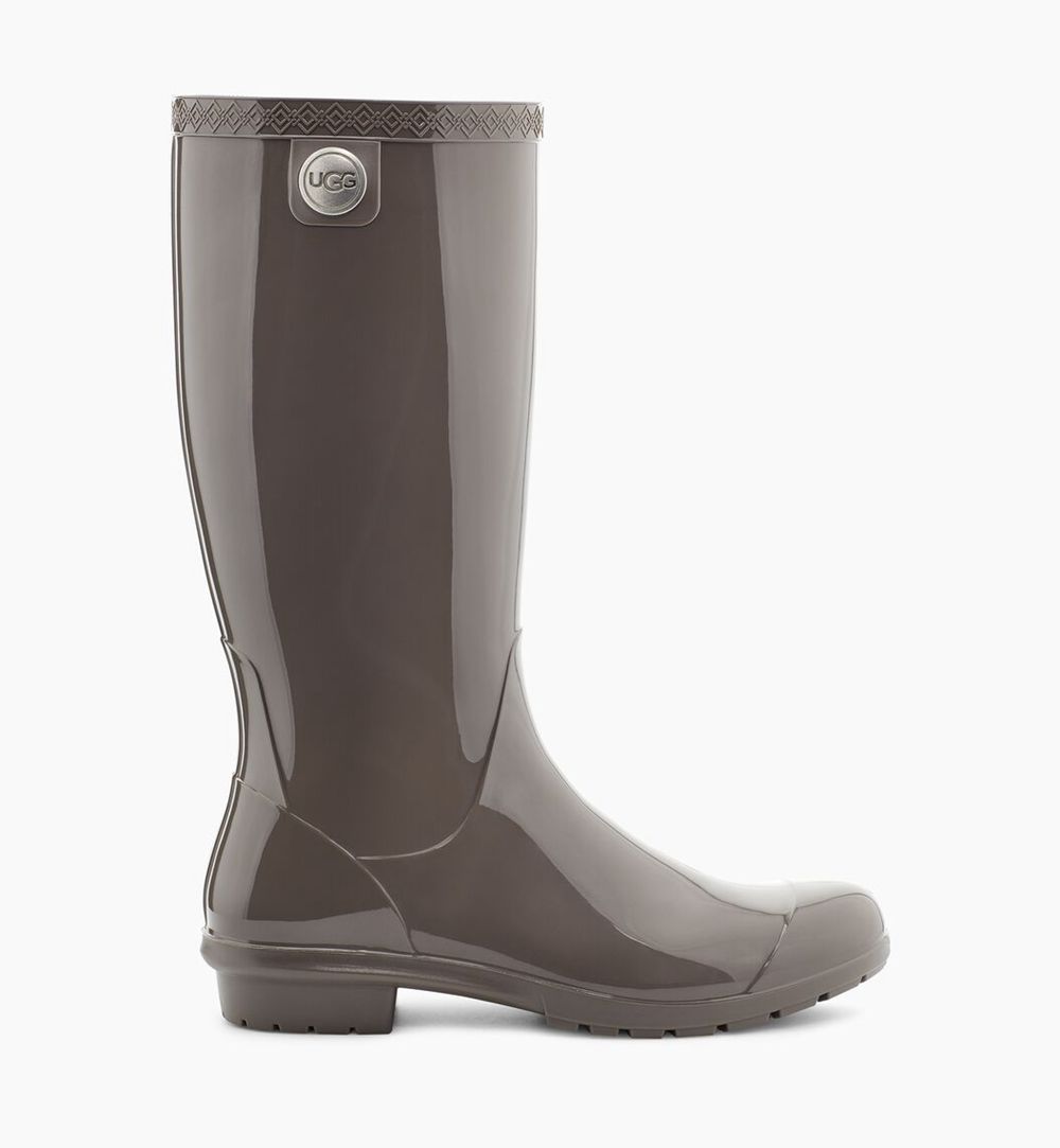 Ugg Shaye With Fur - Womens Rain Boots - Grey - NZ (6920JDIRT)